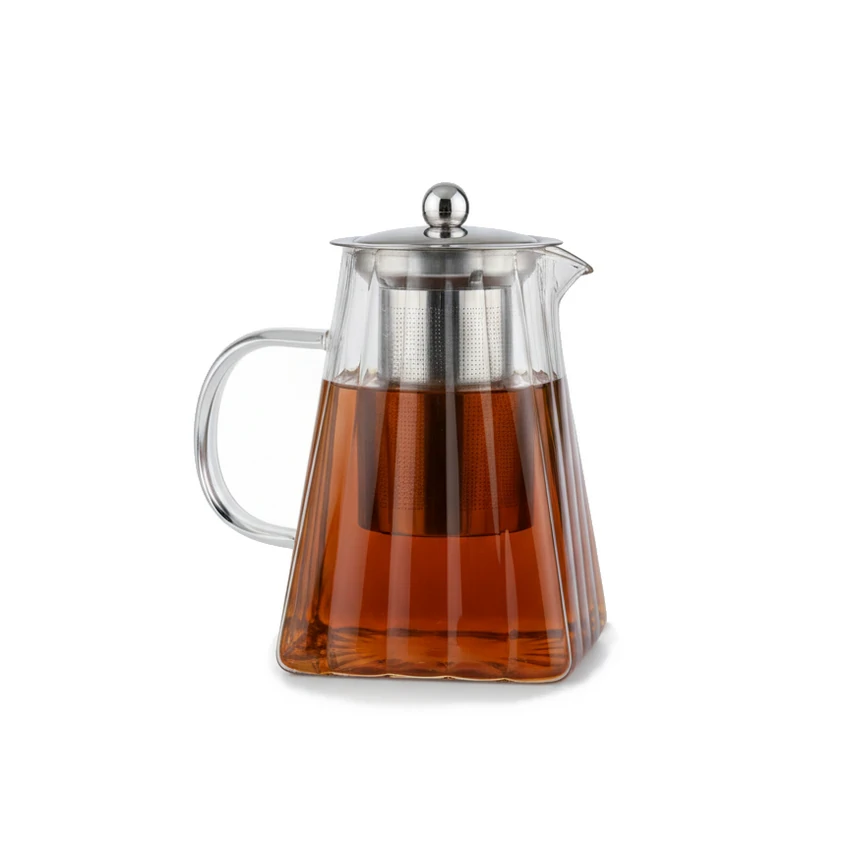 خرید قوری پیرکس چهار ضلعی شعله مستقیم 950 میل